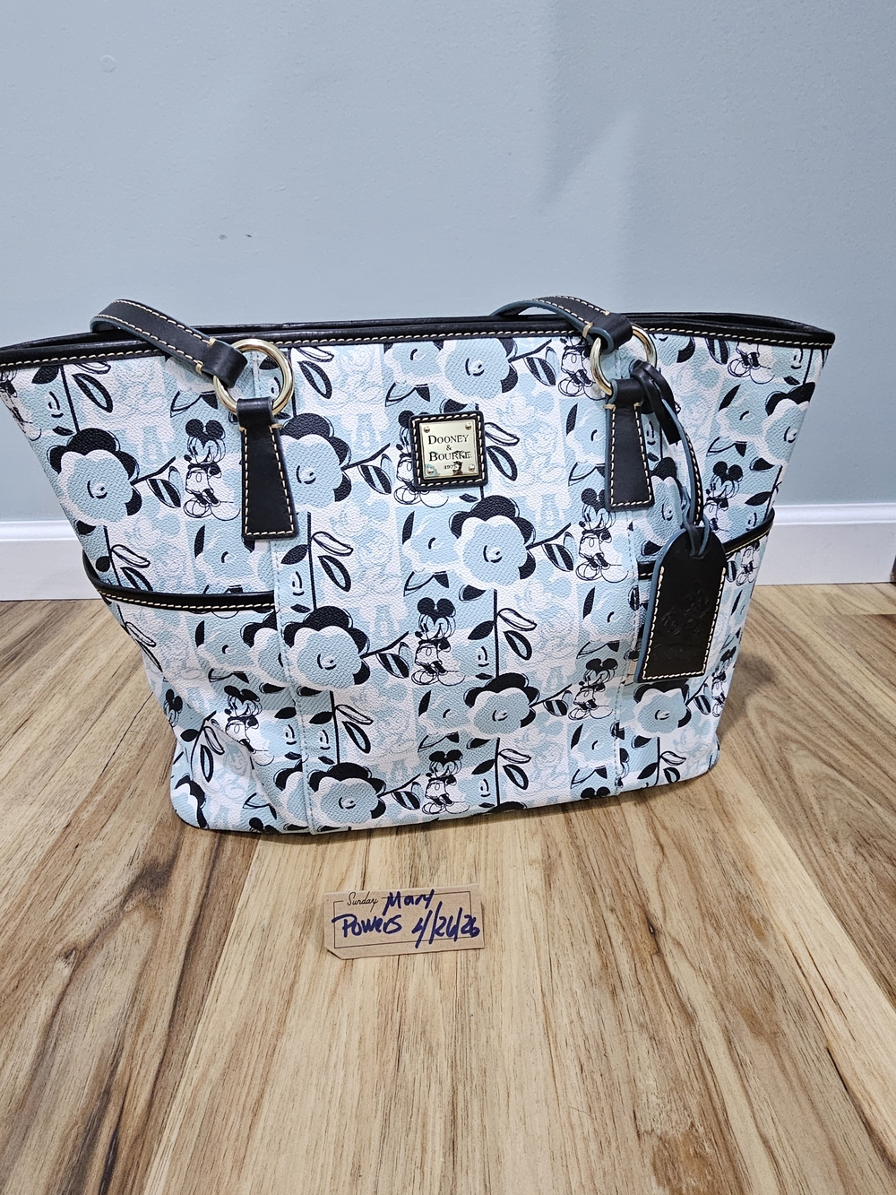 Dooney & Bourke Disney Geo Floral Large  Tote Bag Mickey Mouse